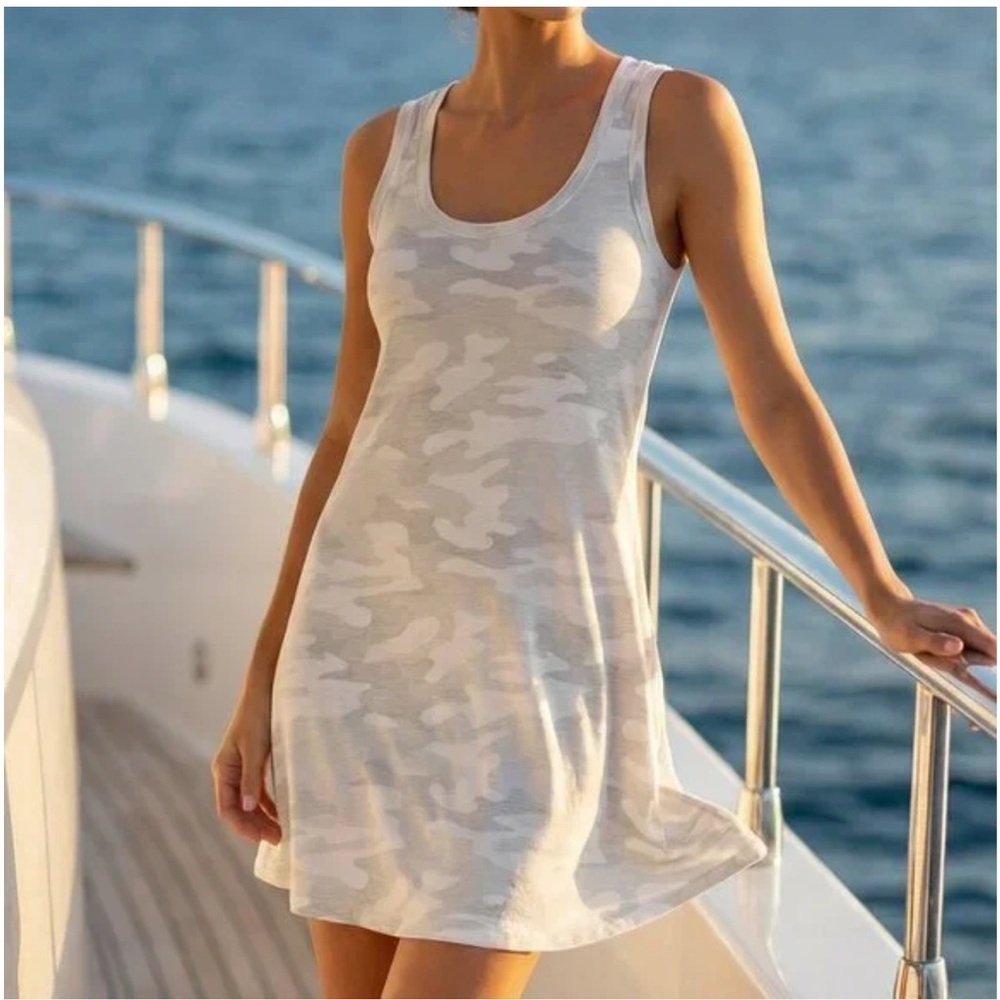 NWT Z Supply Camo Avery Dress in Dove Grey
